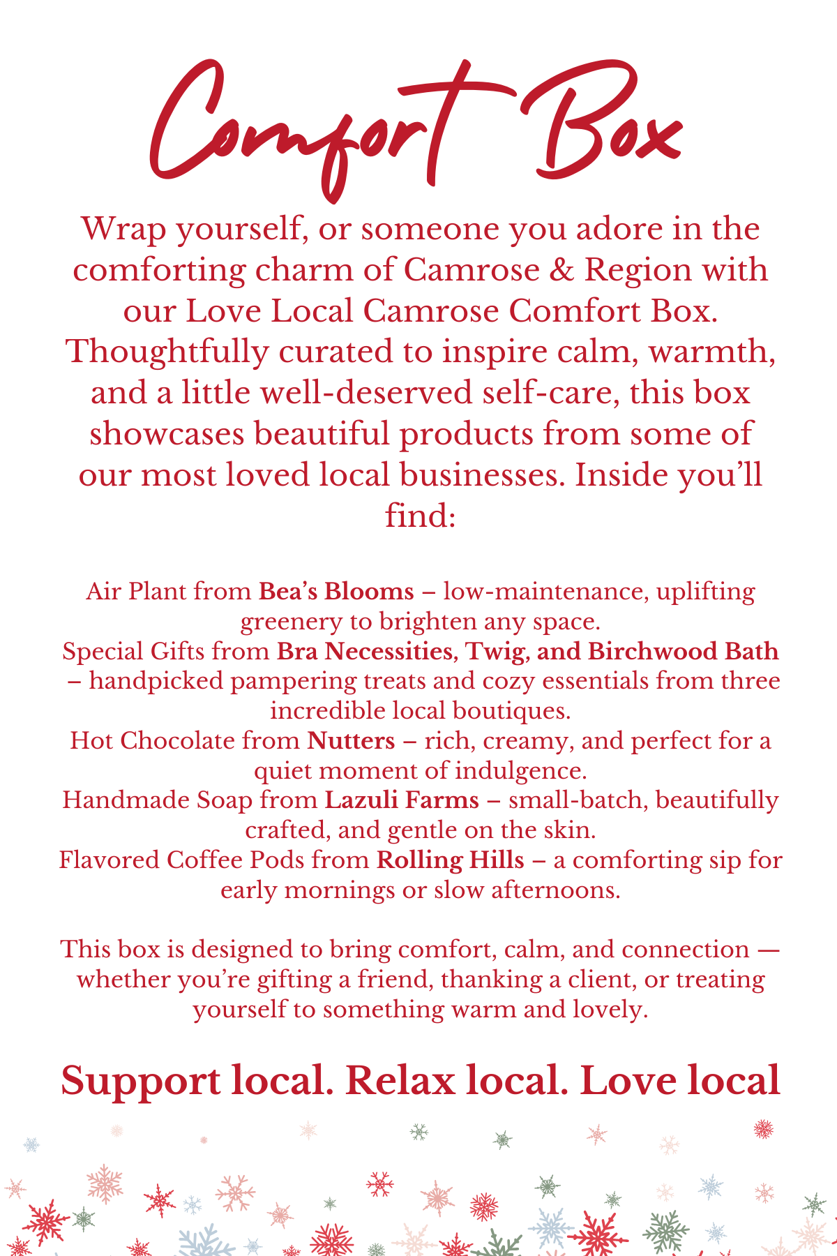 Love Local Comfort Box